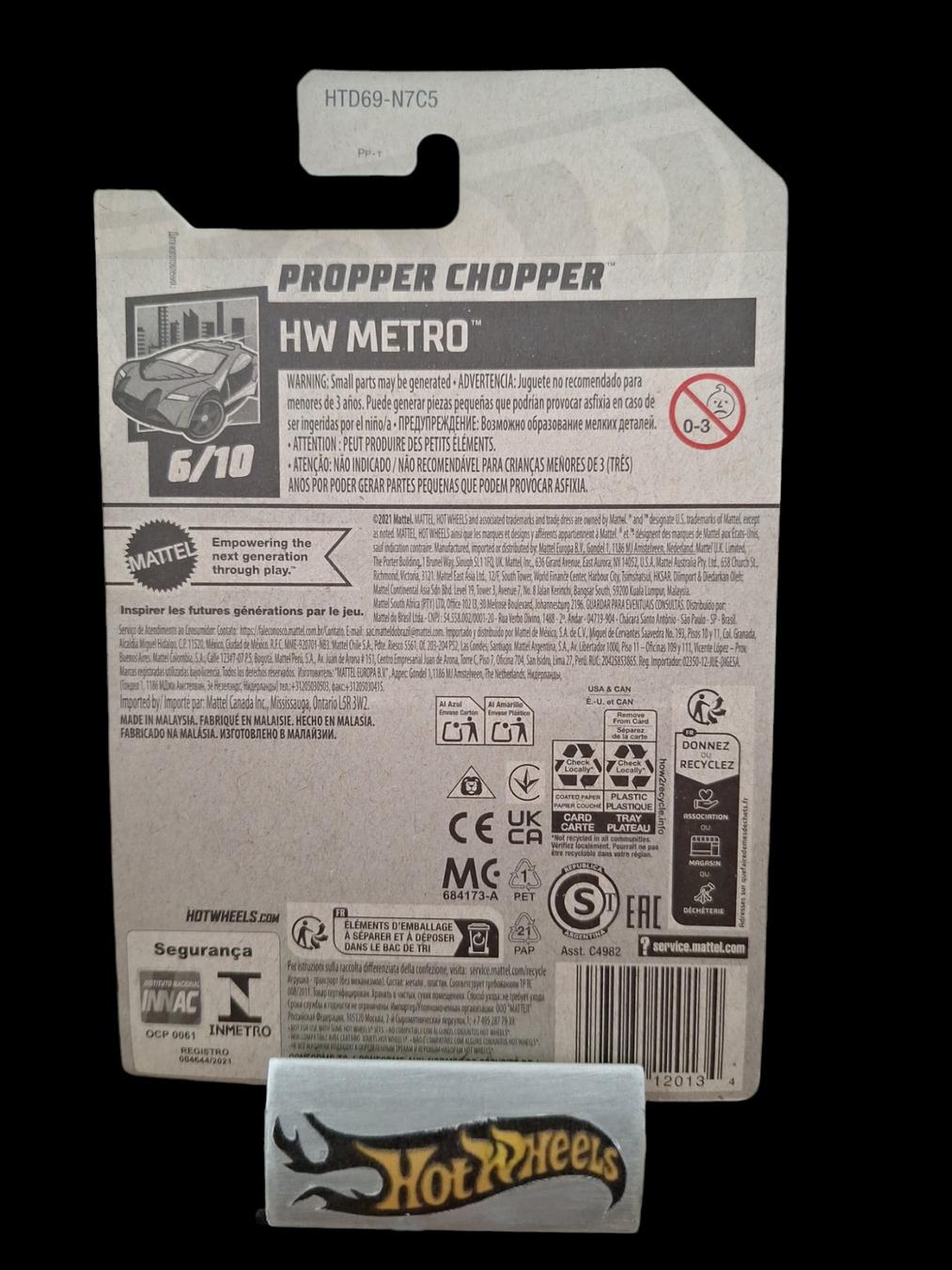 Hot Wheels HW Metro 2024 Propper Chopper 6/10 L