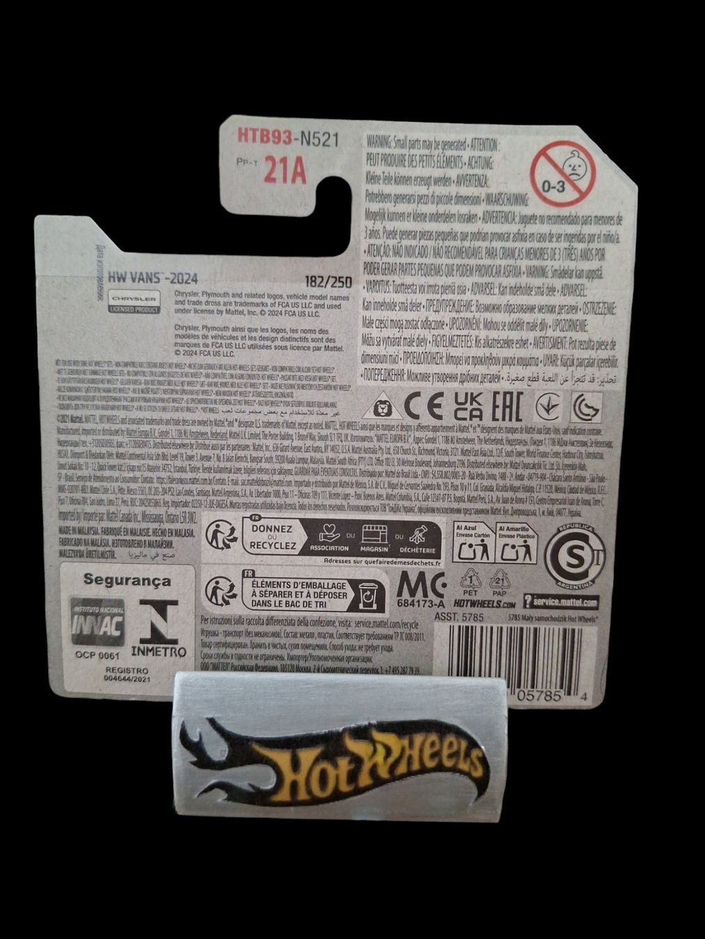 Hot Wheels HW Vans 2024 Chrysler Pacifica 1/5 S