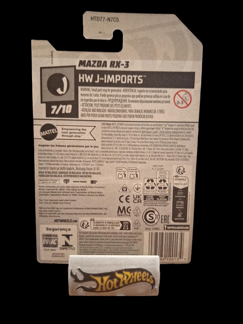 Hot Wheels HW J-Imports 2024 Mazda RX-3 7/10 L