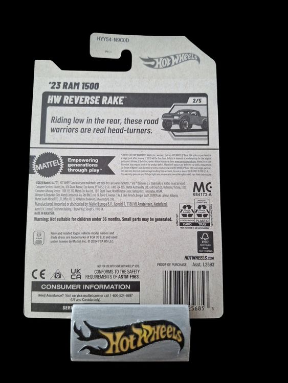 Hot Wheels HW Reverse Rake 2025 23 RAM 1500 2/5 L
