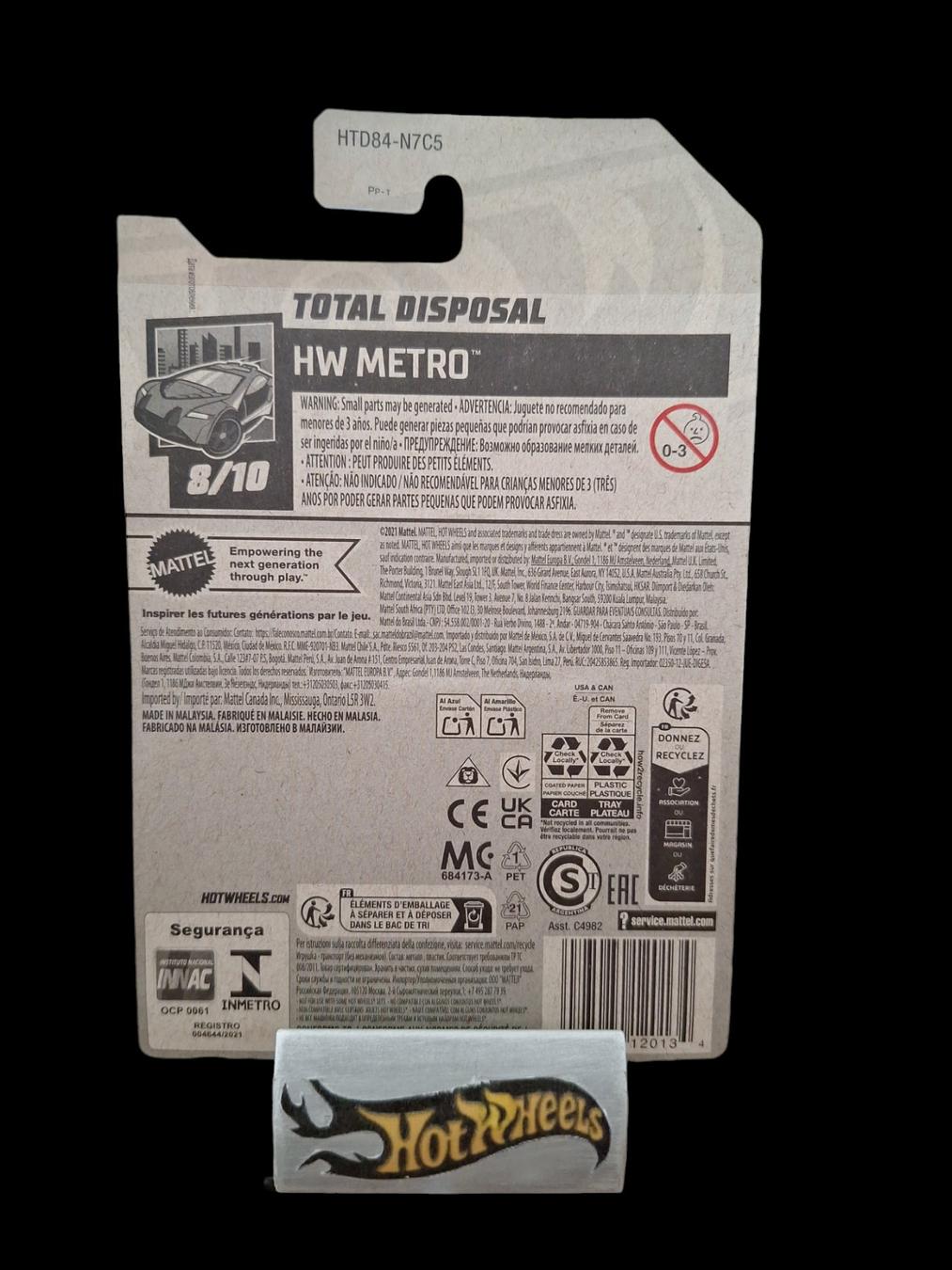 Hot Wheels HW Metro 2024 Total Disposal 8/10 L