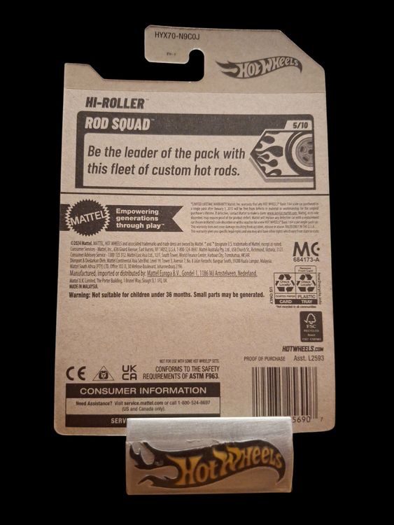 Hot Wheels Rod Squad 2025 Hi-Roller 5/10 L