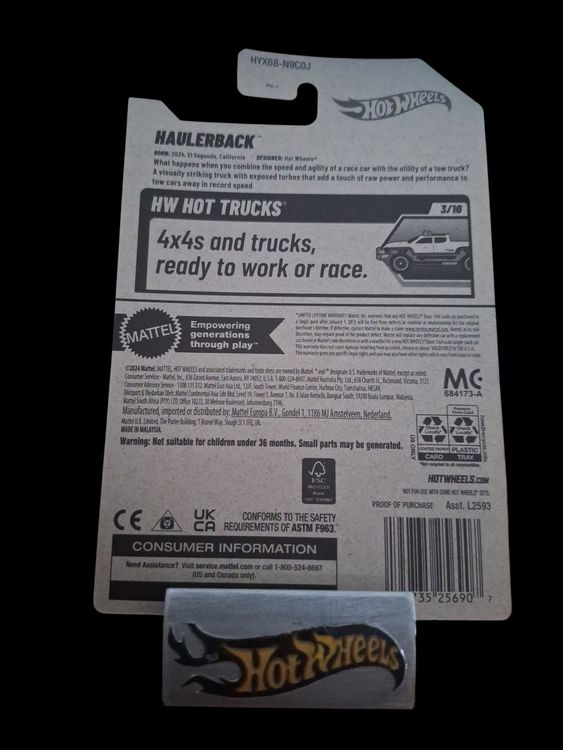 Hot Wheels HW Hot Trucks 2025 Haulerback 3/10 L