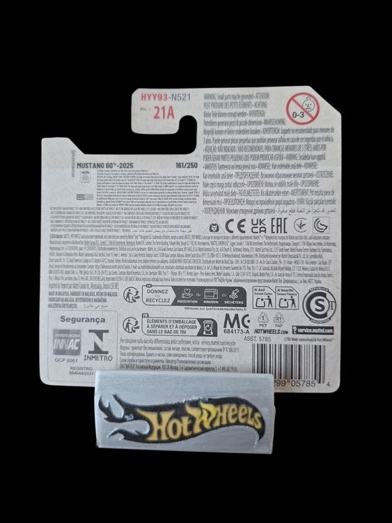 Hot Wheels Mustang 60 2025 67 Shelby GT500 3/5 S