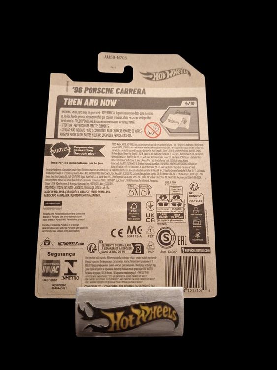 Hot Wheels Then and Now 2026 96 Porsche Carrera 4/10 L