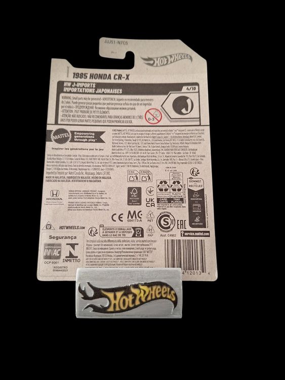 HW J-Imports 2026 1985 Honda CR-X 4/10 L