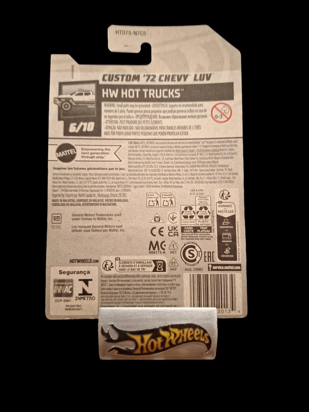 Hot Wheels HW Hot Trucks 2024 Custom 72 Chevy Luv 6/10 L