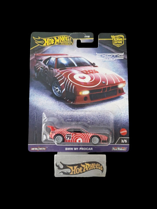 Hot Wheels Premium Exotic Envy 2024 BMW M1 Procar 3/5