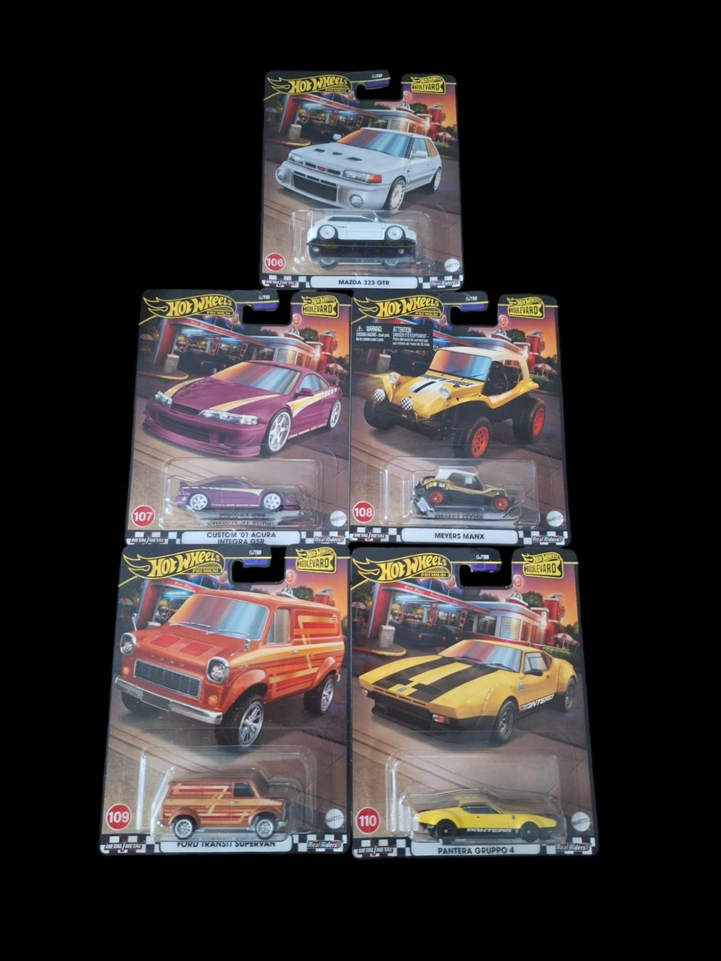 komplettes Set Hot Wheels Premium Boulevard #106 - 110