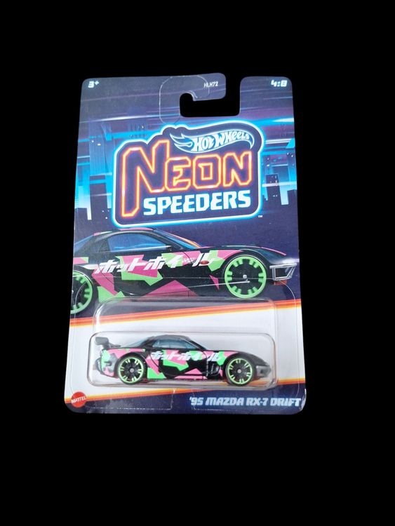 Hot Wheels Neon Speeders 2024 Mix 1 95 Mazda RX-7 Drift 4/8L
