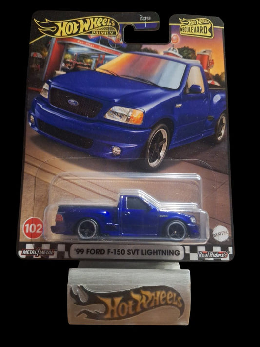 Hot Wheels Premium Boulevard #102 99 Ford F-150 SVT Lightning
