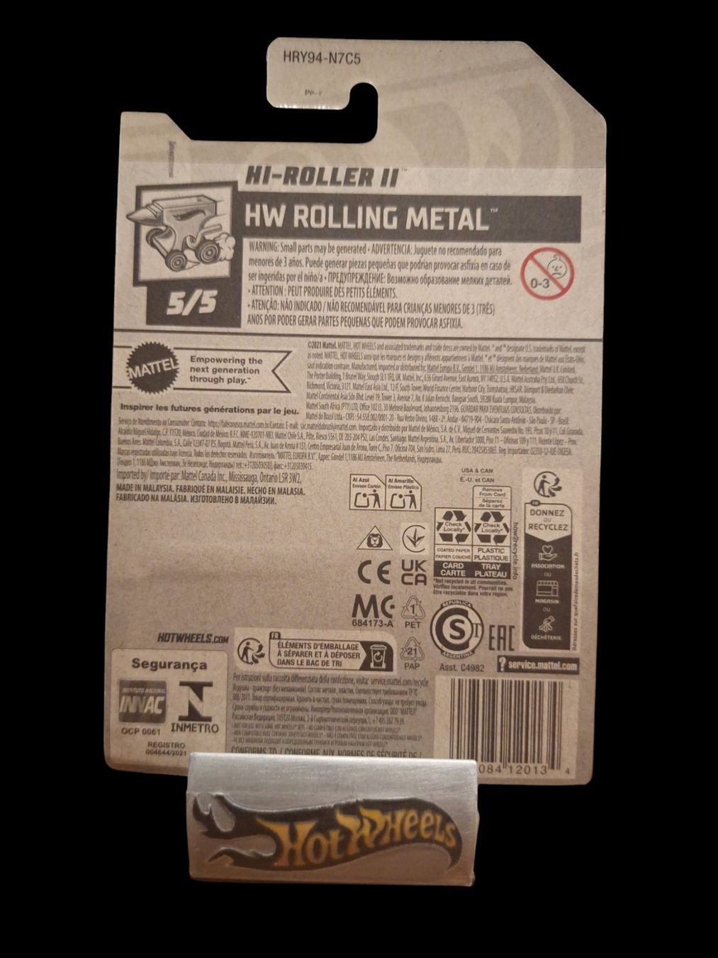 Hot Wheels HW Rolling Metal 2024 HI-Roller II 5/5 L
