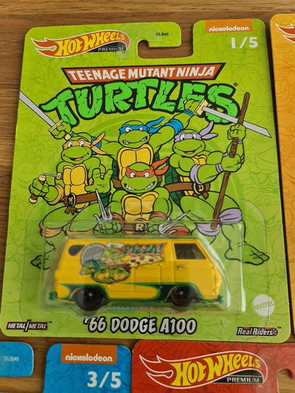 * SALE*Kompl. Set Hot Wheels Premium Mutant Ninja Turtles TMNT 2022