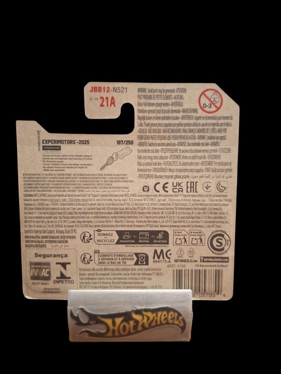 Hot Wheels Experimotors 2025 Porsche 911 Carrera Clip 6/10 S