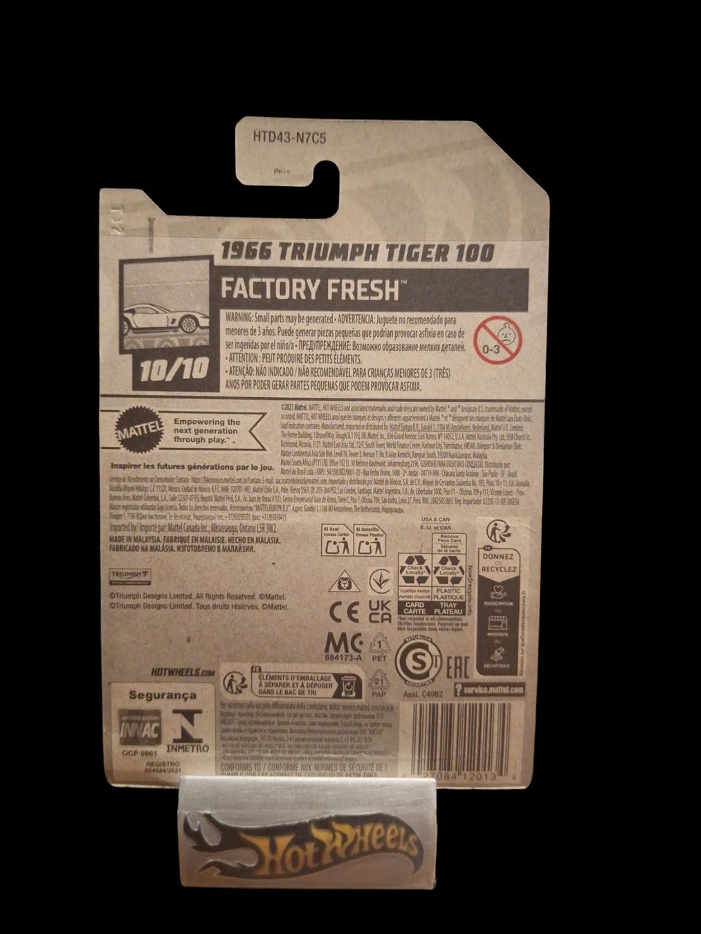 Hot Wheels Factory Fresh 2024 1966 Triumph Tiger 100 10/10 L