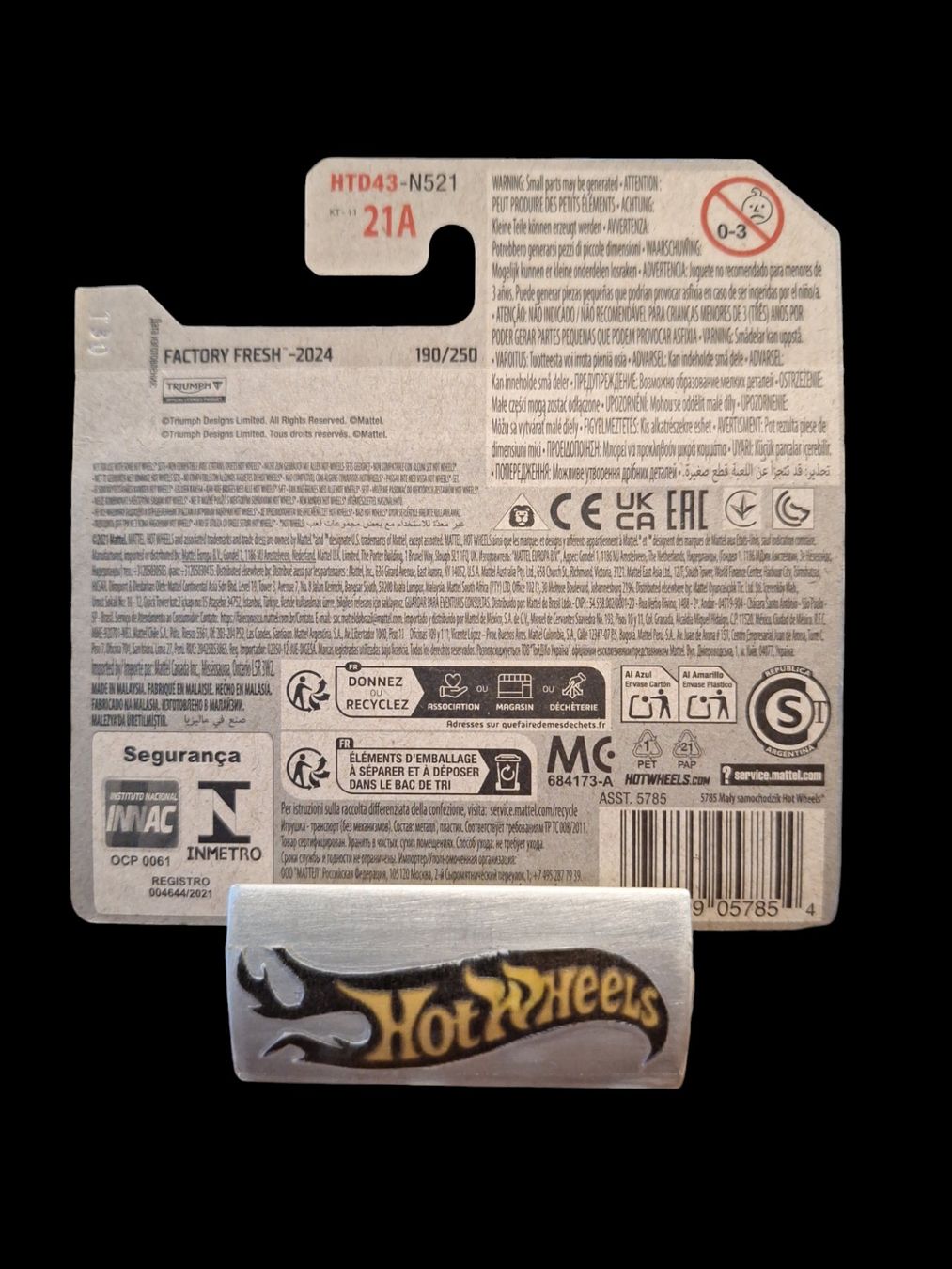 Hot Wheels Factory Fresh 2024 1966 Triumph Tiger 100 10/10 S