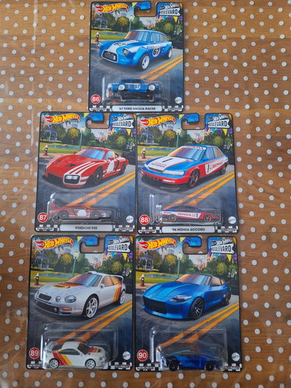 komplettes Set Hot Wheels Premium Boulevard #86 - 90