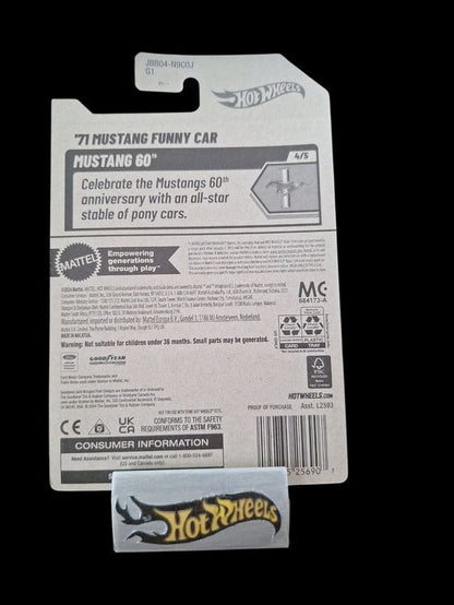 HW Mustang 60 2025 71 Mustang Funny Car 4/5 L