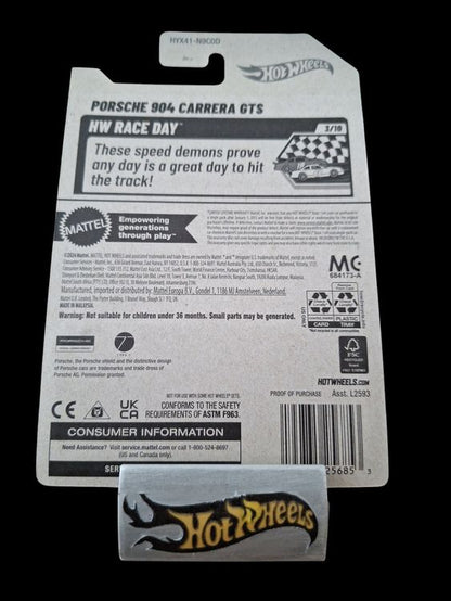 Hot Wheels HW Race Day 2025 Porsche 904 Carrera GTS 3/10 L