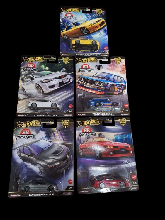 Komplettes Set Hot Wheels Premium Car Cultur Ronin Run II