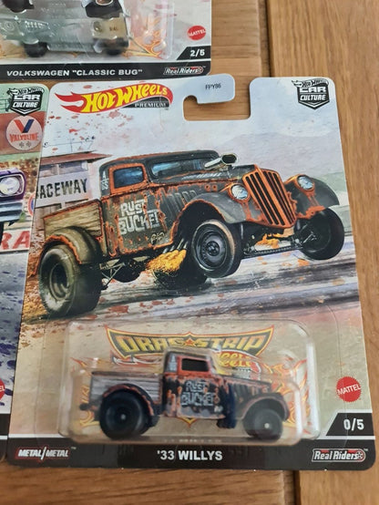 *Black Chase* Hot Wheels Premium Set Car Culture Drag Strip
