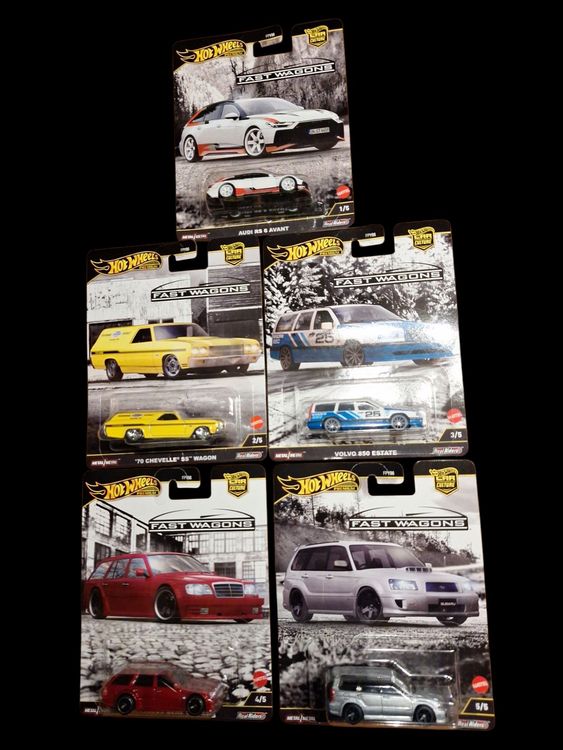 Komplettes Set Hot Wheels Premium Fast Wagons 2025