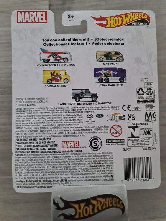 Hot Wheels Premium Marvel 2021 Combat Medic 3/5