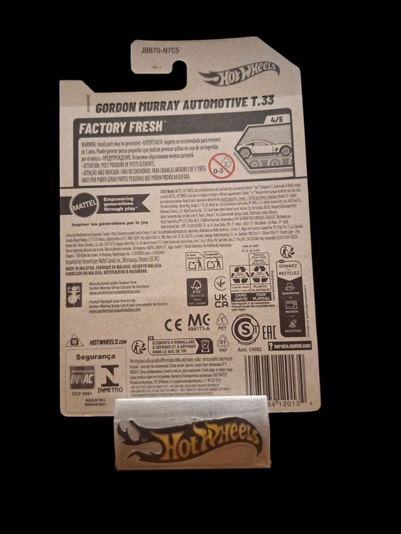 HW Factory Fresh 2025 Gordon Murray Automotive T.33 4/5 L