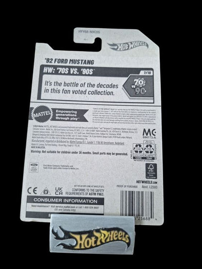 Hot Wheels HW: 70s vs. 90s 2025 92 Ford Mustang 7/10 L