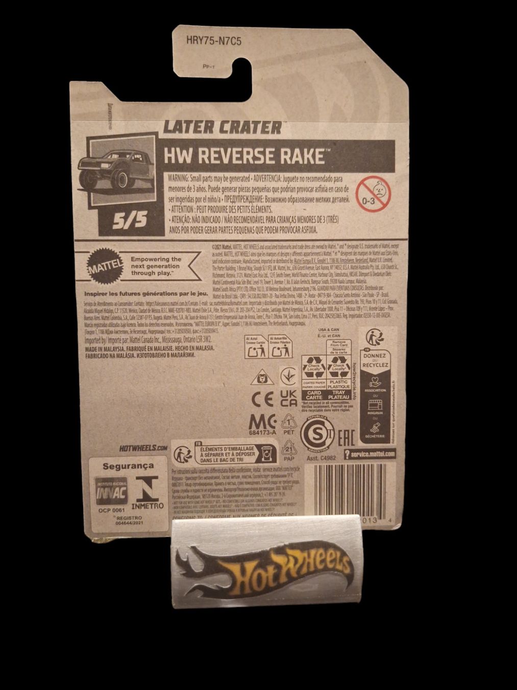 *SALE* Hot Wheels HW Reverse Rake 2024 Later Crater 5/5 L