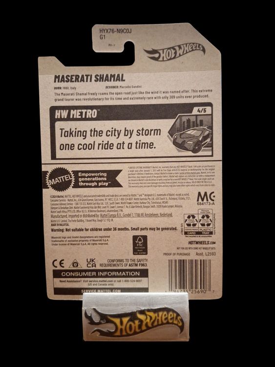 Hot Wheels HW Metro 2025 Maserati Shamal 4/5 L