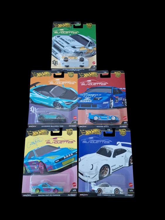 Komplettes Set Hot Wheels Premium Silhouettes 2025