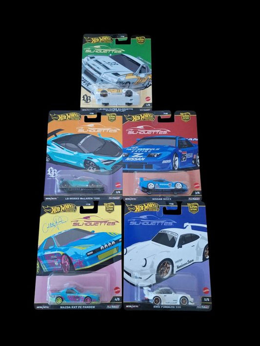 Komplettes Set Hot Wheels Premium Silhouettes 2025