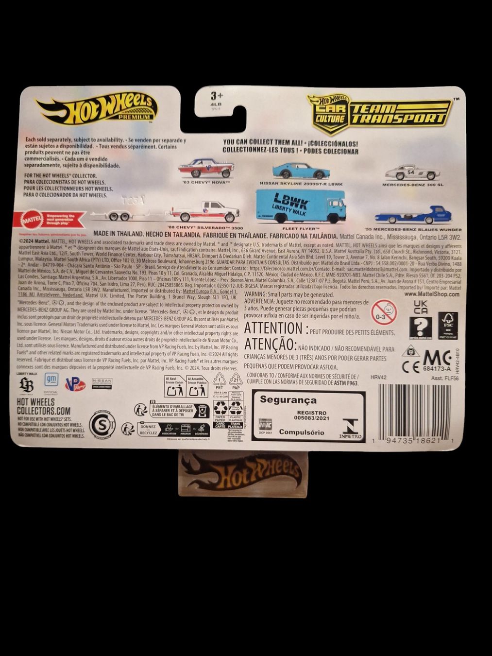 HW Premium Team Transport #68 63 Chevy Nova 88 Chevy Silverado 3500