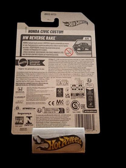 Hot Wheels HW Reverse Rake 2025 Honda Civic Custom 5/5 L