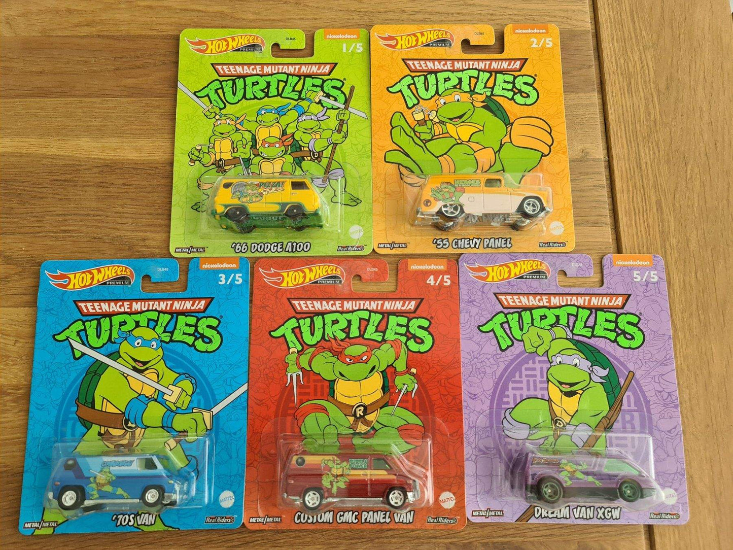 * SALE*Kompl. Set Hot Wheels Premium Mutant Ninja Turtles TMNT 2022