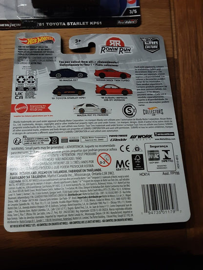 Hot Wheels Premium Car Cultur Ronin Run 2022 95 Mazda RX 7 1/5