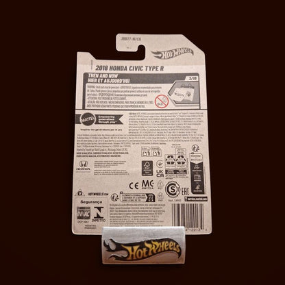 Hot Wheels Then and Now 2025 2018 Honda Civic Type R 3/10 L