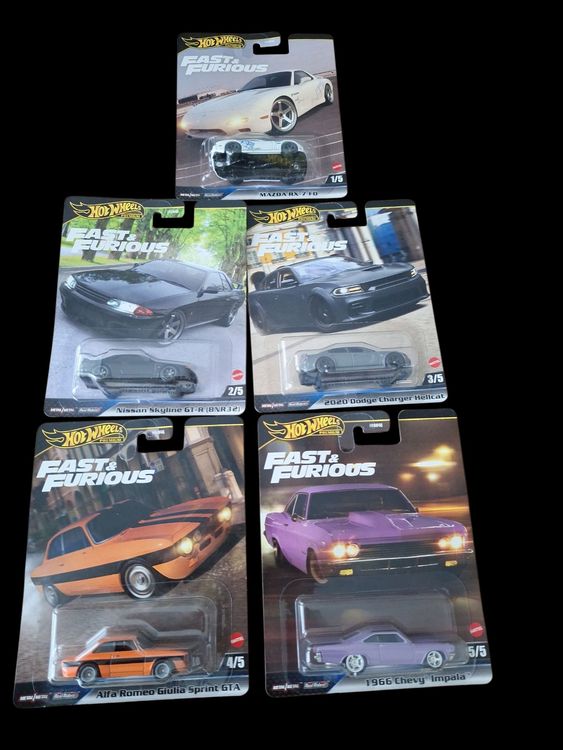 Komplettes Set Hot Wheels Premium Fast & Furious 2025 Mix 2