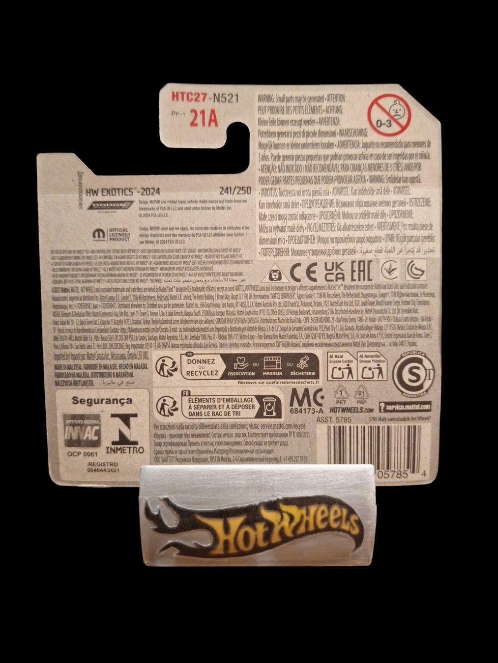 Hot Wheels HW Exotics 2024 Dodge Viper SRT10 ACE 10/10 S