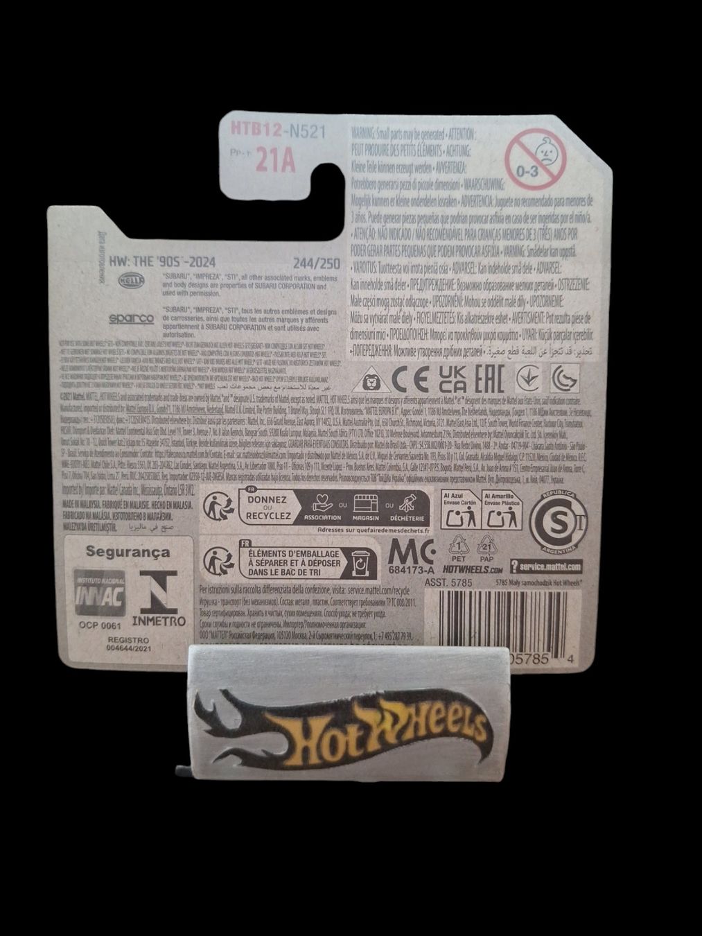 Hot Wheels HW The 90s 2024 98 Subaru Impreza 22B-Sti Version 10/10 S