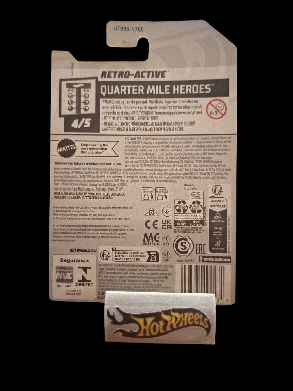 Hot Wheels Quarter Mile Heroes 2024 Retro-Active 4/5 L