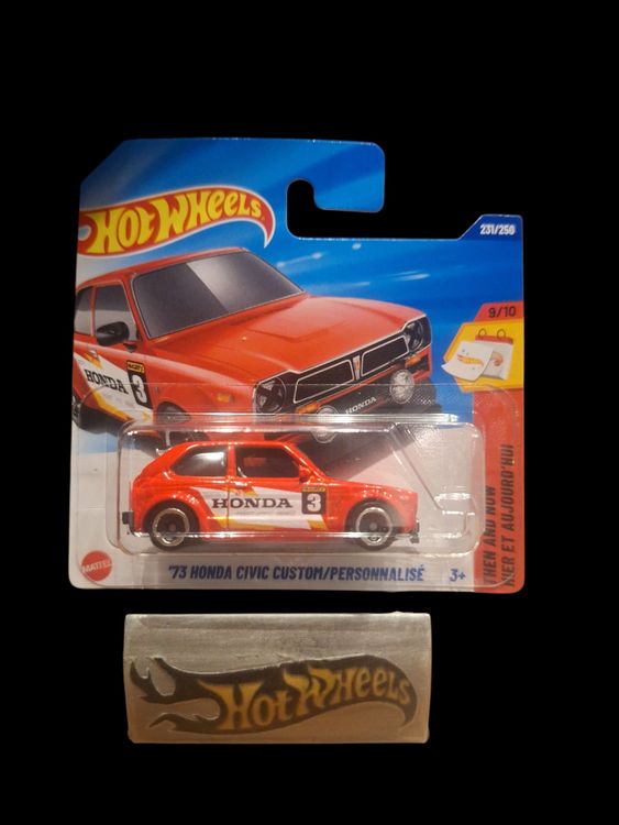 Hot Wheels Then and Now 2025 73 Honda Civic Custom 9/10 S