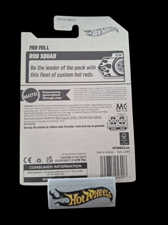 Hot Wheels Rod Squad 2025 Mid Mill 7/10 L