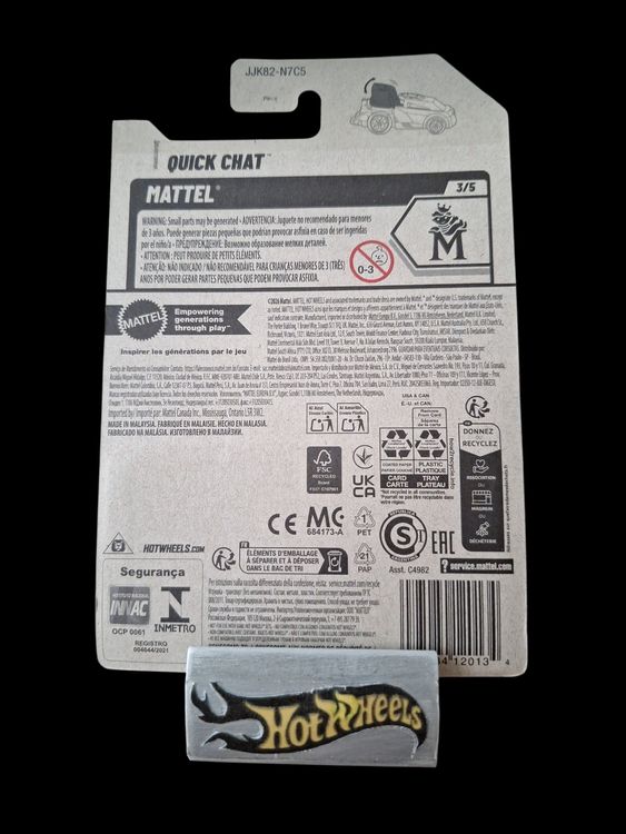 Hot Wheels Mattel 2026 Quick Chat 3/5 L
