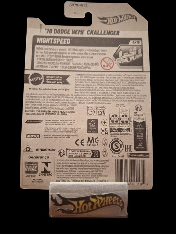 Hot Wheels Nightspeed 2026 70 Dodge Hemi Challenger 4/10 L