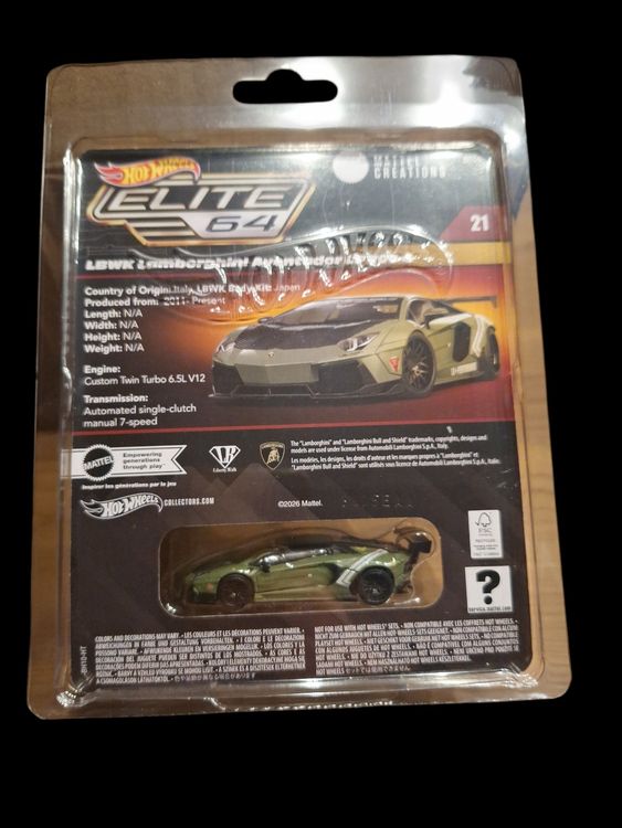 HW Elite 64 2026 Lamborghini Aventador Lp 700-4 JNF04