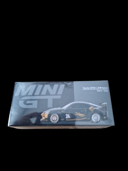 Mini GT #1149 Toyota GR86 LB Nation Black/Gold
